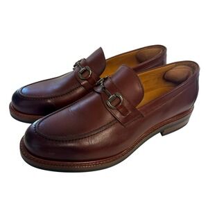 Beckett Simonon Eriksen Loafer Oak Brown Leather Horsebit Accent Preppy Mens 10